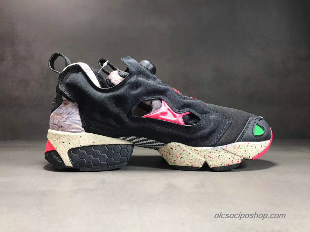 Reebok Instapump Fury OG Fekete/Rózsaszín/Piszkosfehér Cipők (V53162)