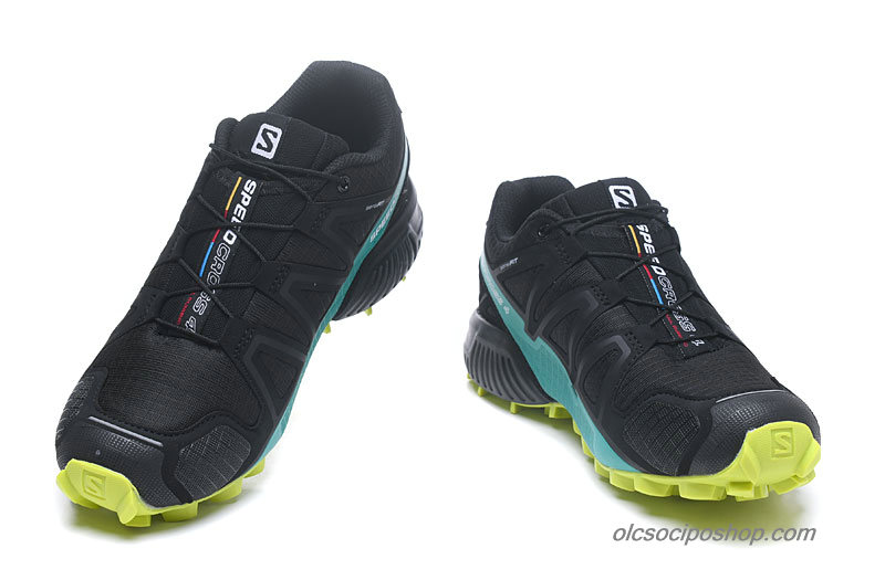Férfi Salomon Speedcross 4 Fekete/Sárga/Zöld Cipők