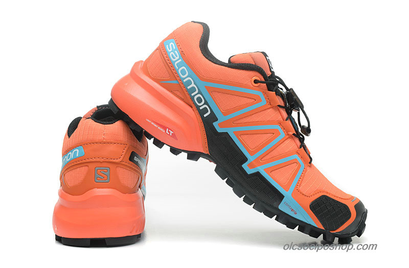 Női Salomon Speedcross 4 Narancs/Fekete/Kék Cipők