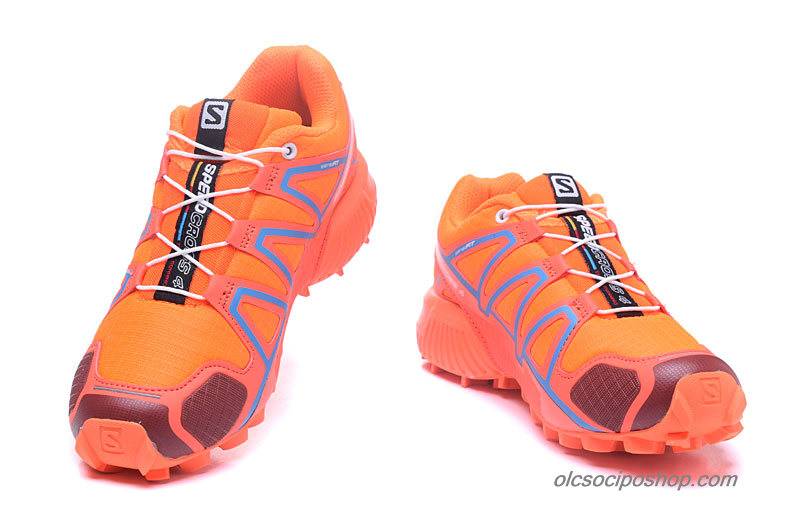 Női Salomon Speedcross 4 Narancs/Kék Cipők