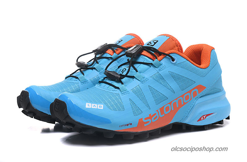 Női Salomon Speedcross PRO 2 Világoskék/Narancs Cipők