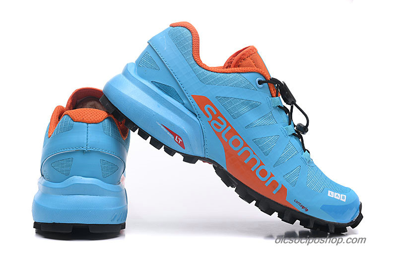 Női Salomon Speedcross PRO 2 Világoskék/Narancs Cipők