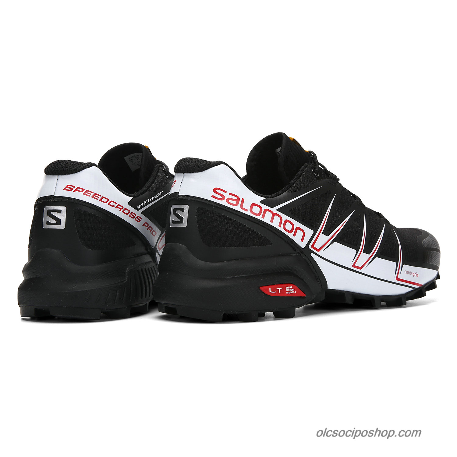 Férfi Salomon Speedcross PRO Fekete/Fehér/Piros Cipők
