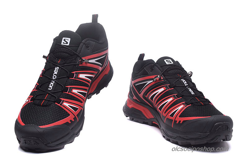 Férfi Salomon X Ultra 3 GTX Fekete/Piros/Fehér Cipők