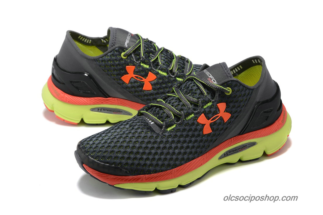 Férfi Under Armour SpeedForm Gemini Fekete/Narancs/Zöld Cipők