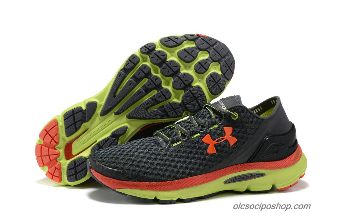 Férfi Under Armour SpeedForm Gemini Fekete/Narancs/Zöld Cipők