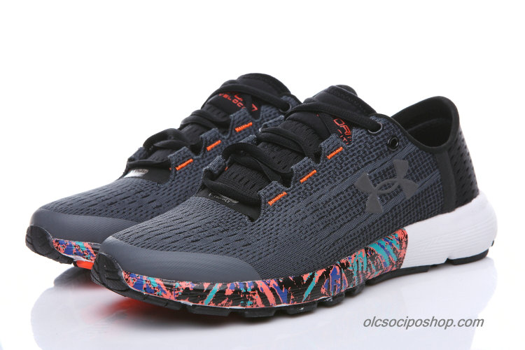 Férfi Under Armour SpeedForm Velociti Sötétszürke/Rózsaszín/Fekete Cipők