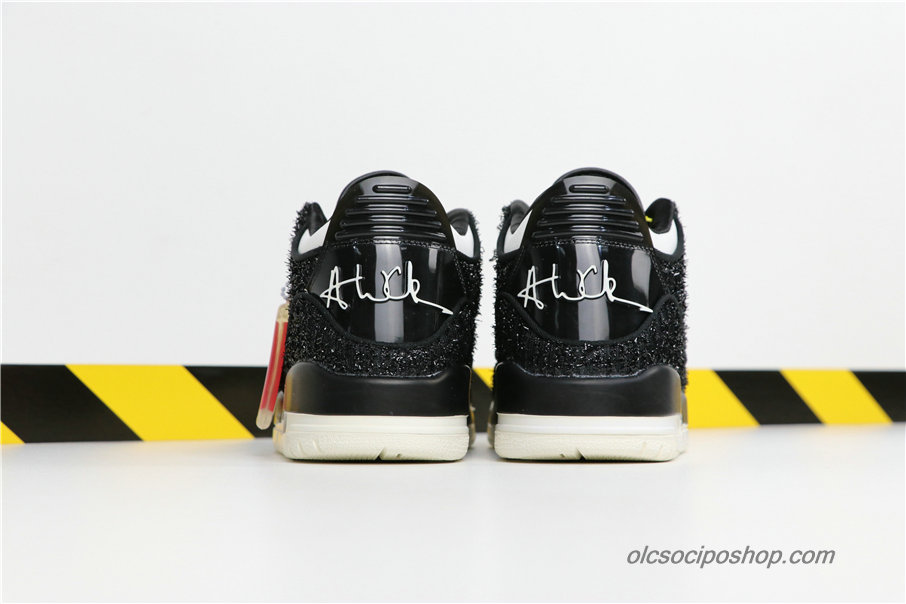 Férfi Vogue x Air Jordan 3 AWOK AJ3 Fekete/Piszkosfehér Cipők (BQ31950-001)