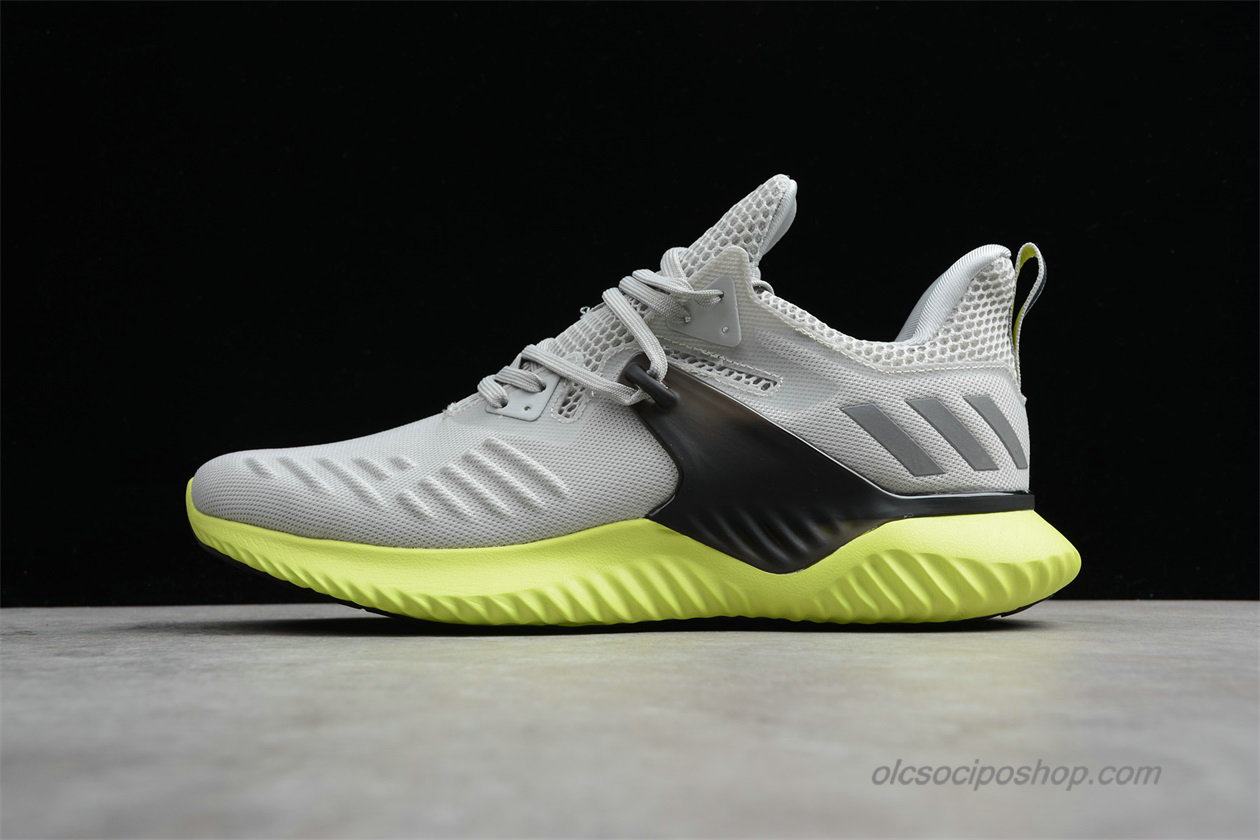 Férfi Adidas Alphabounce Beyond 2.0 Szürke/Fekete/Zöld Cipők (BD7096)