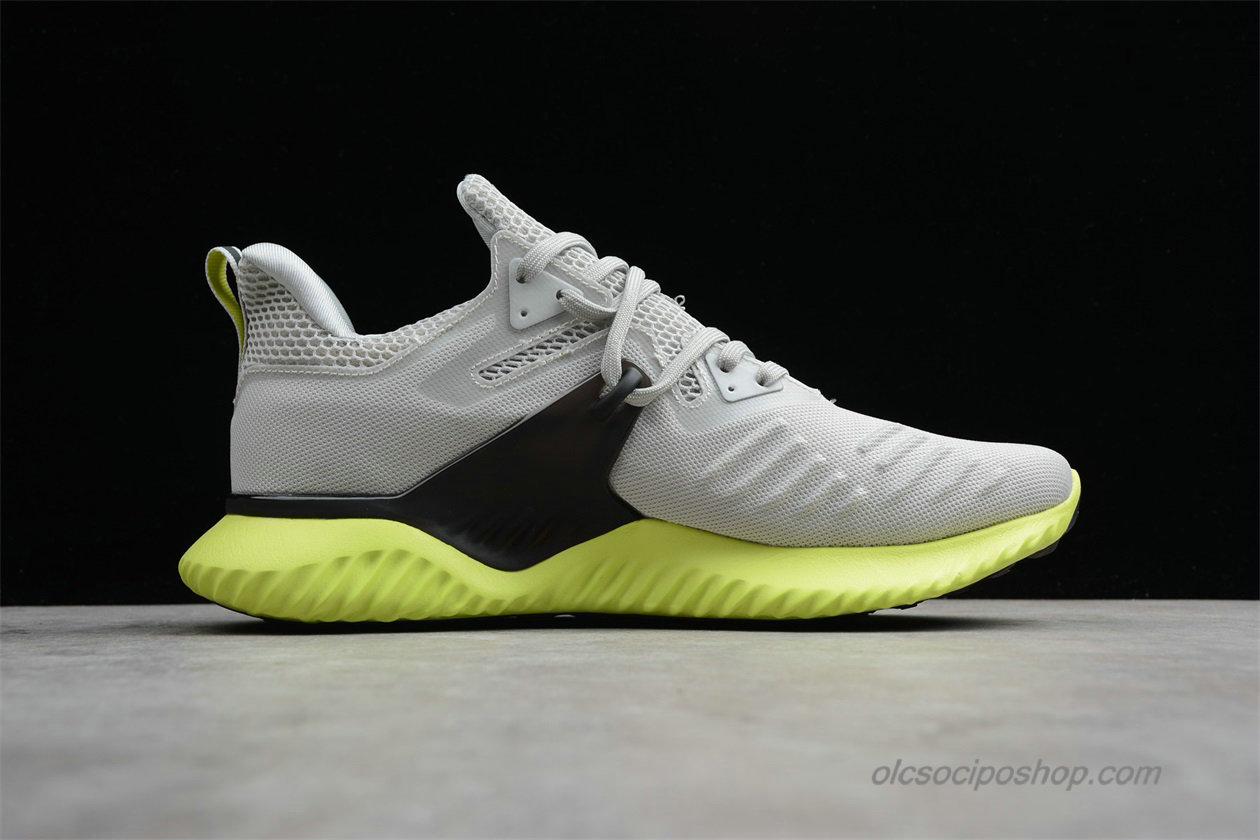 Férfi Adidas Alphabounce Beyond 2.0 Szürke/Fekete/Zöld Cipők (BD7096)