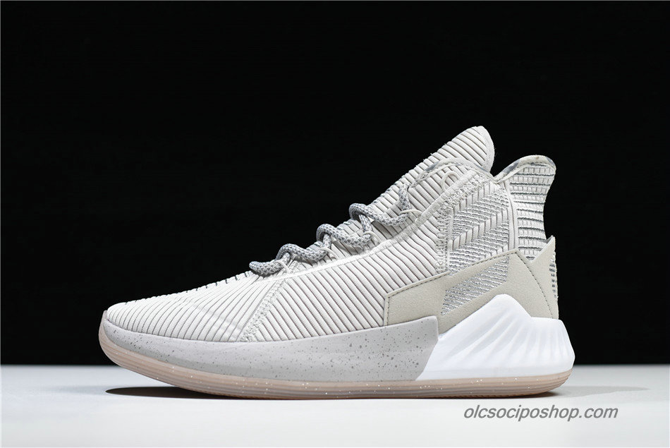 Férfi Adidas D Rose 9 Hamu Szürke/Fehér Cipők (BB7159)