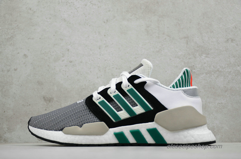 Adidas EQT Support 91/18 Sötétszürke/Fekete/Fehér/Zöld Cipők (AQ1037)