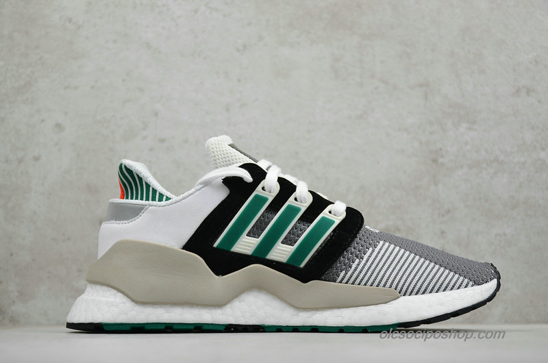 Adidas EQT Support 91/18 Sötétszürke/Fekete/Fehér/Zöld Cipők (AQ1037)