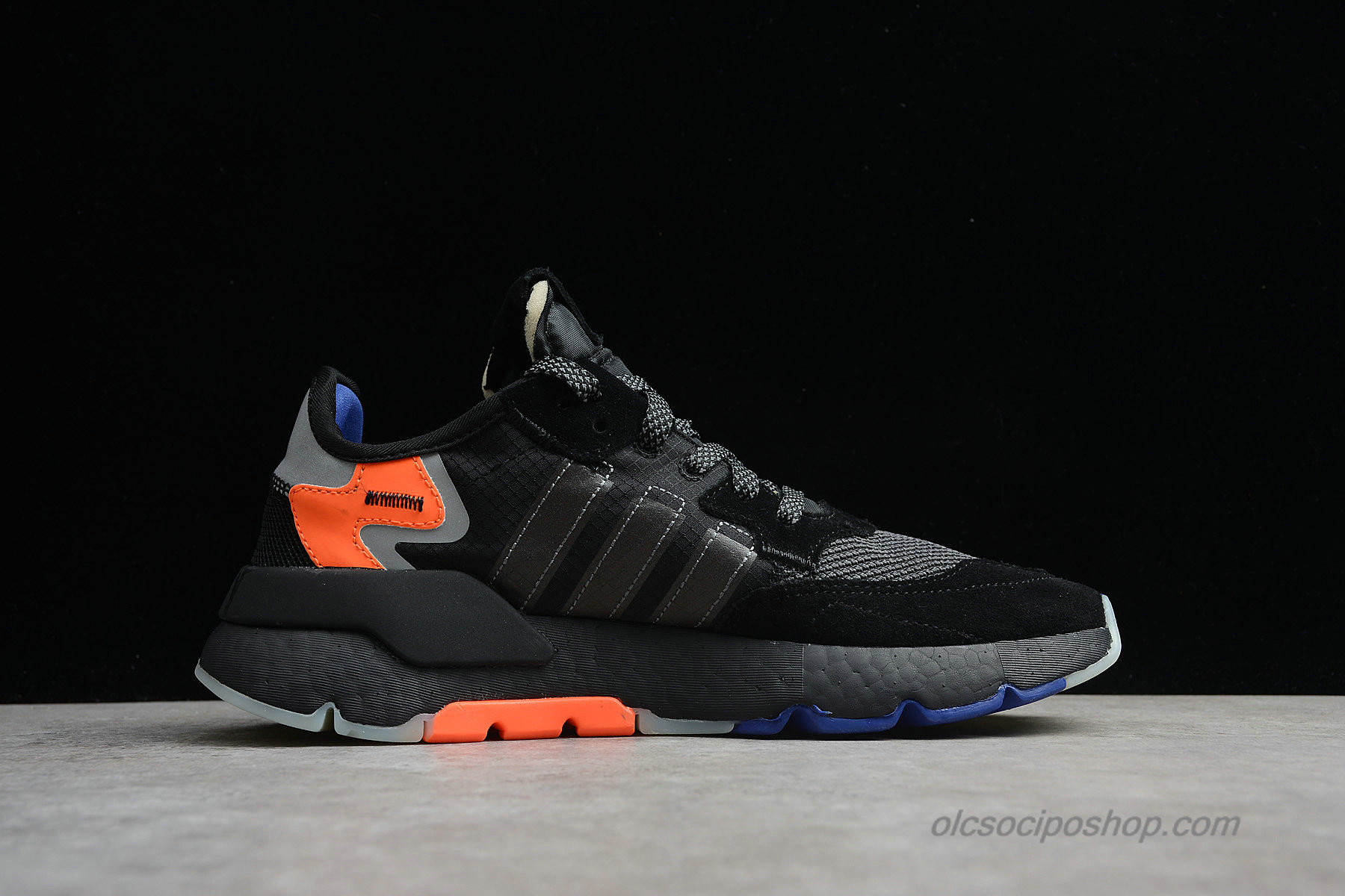 Adidas Nite Jogger 2019 Boost 3M Fekete/Narancs/Szürke Cipők (CG7088)