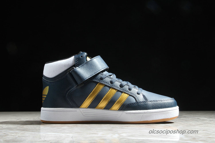 Férfi Adidas Varial Mid Sötétkék/Arany/Fehér Cipők