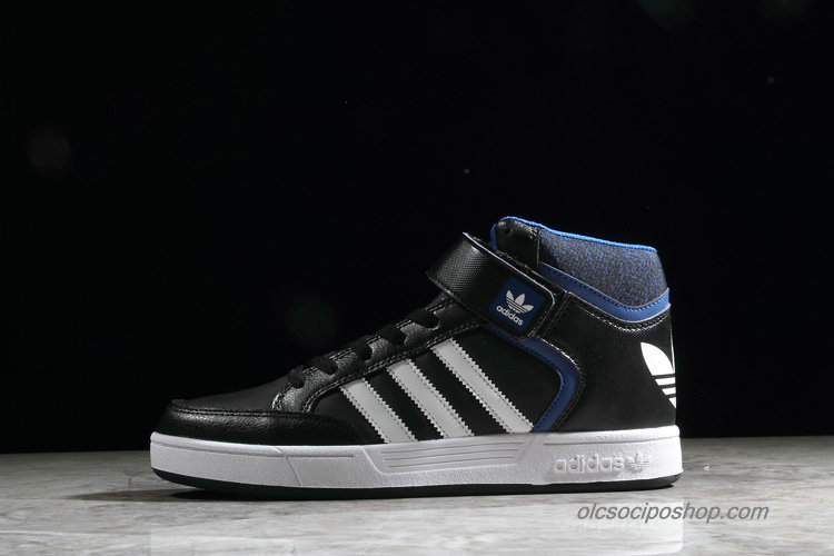 Férfi Adidas Varial Mid Fekete/Fehér/Kék Cipők (B27421)