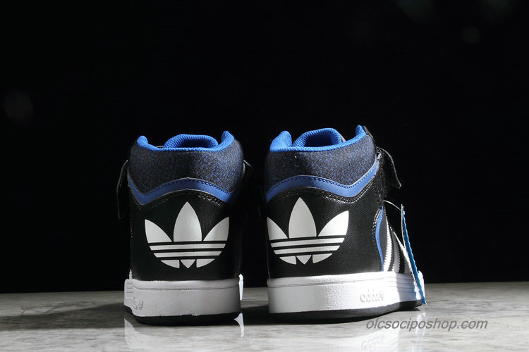 Férfi Adidas Varial Mid Fekete/Fehér/Kék Cipők (B27421)