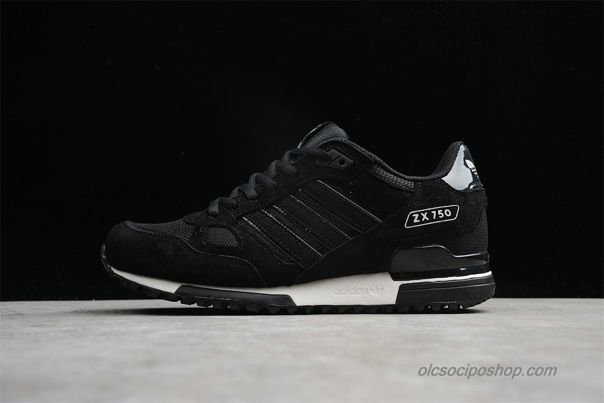 Férfi Adidas ZX750 Suede Fekete/Fehér Cipők (B23701)