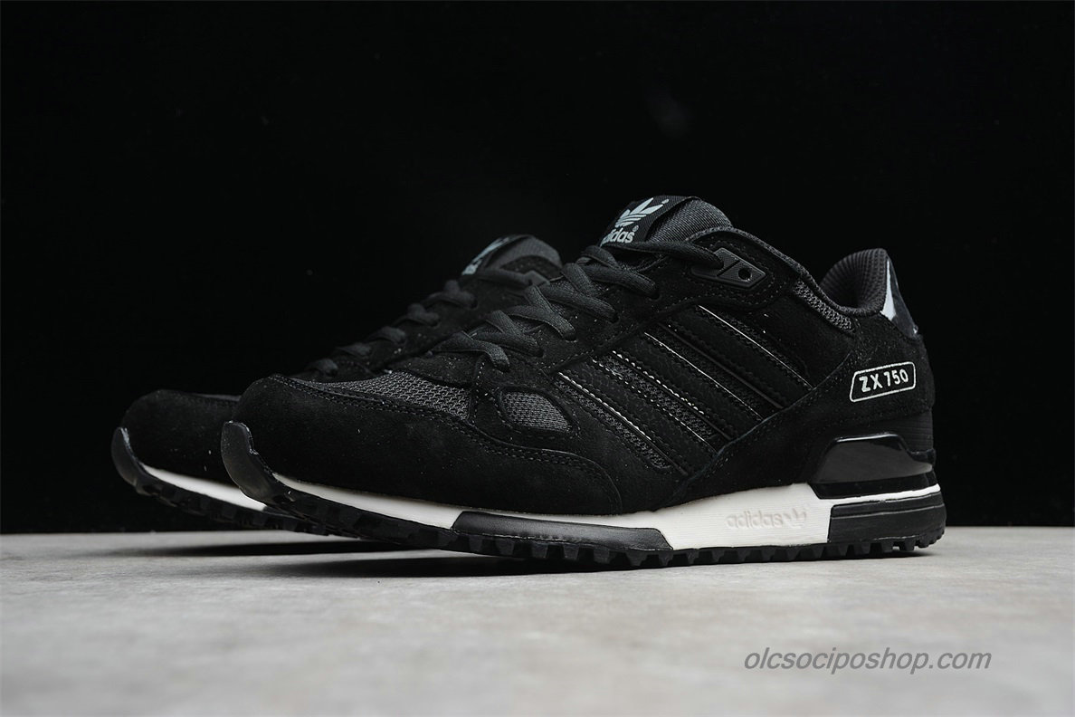 Férfi Adidas ZX750 Suede Fekete/Fehér Cipők (B23701)