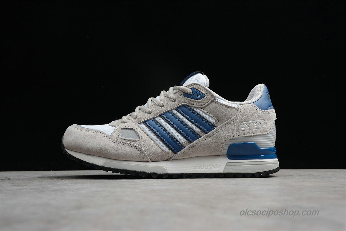 Férfi Adidas ZX750 Suede Hamu Szürke/Fehér/Kék Cipők (B39988)