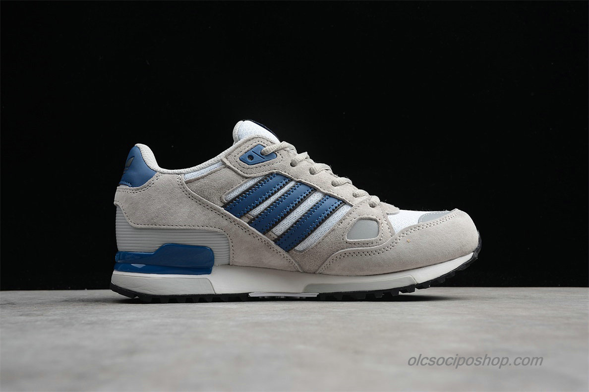 Férfi Adidas ZX750 Suede Hamu Szürke/Fehér/Kék Cipők (B39988)