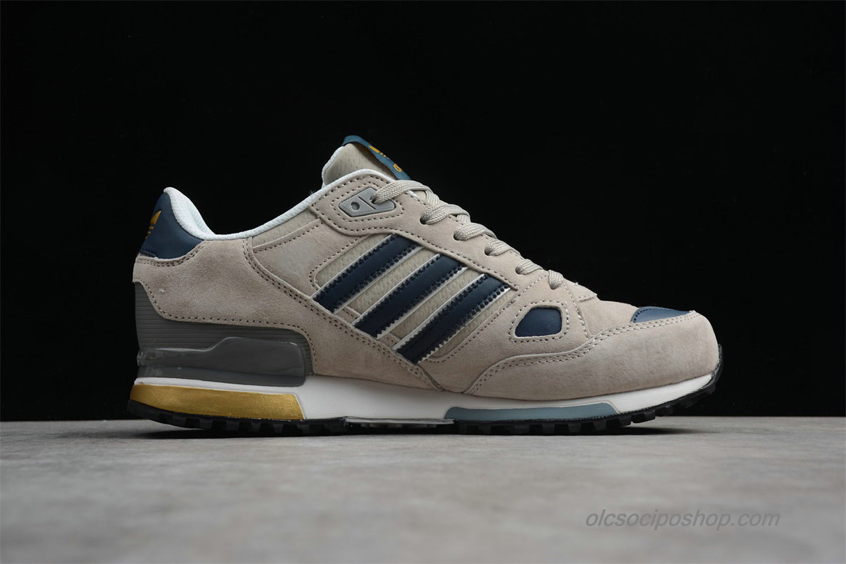 Férfi Adidas ZX750 Suede Homok/Fekete/Szürke Cipők (Q35066)