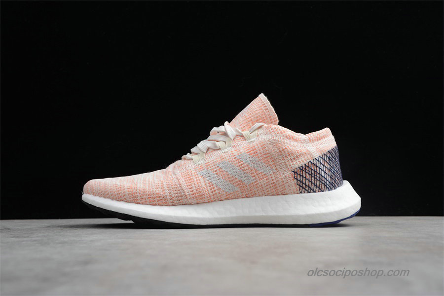 Női Adidas Pureboost Go Narancs/Fehér/Fekete Cipők (AH2326)