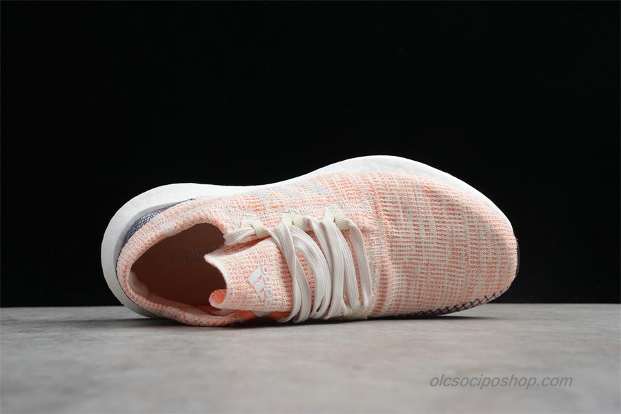 Női Adidas Pureboost Go Narancs/Fehér/Fekete Cipők (AH2326)