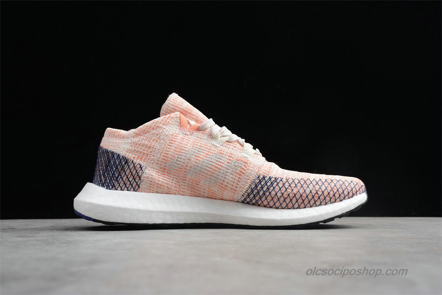 Női Adidas Pureboost Go Narancs/Fehér/Fekete Cipők (AH2326)