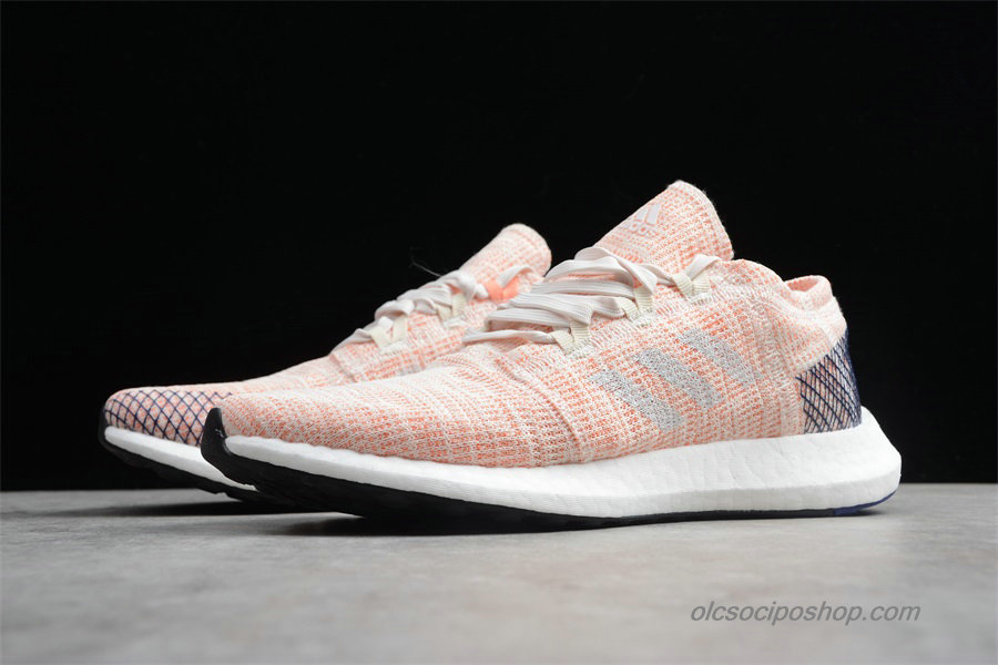 Női Adidas Pureboost Go Narancs/Fehér/Fekete Cipők (AH2326)