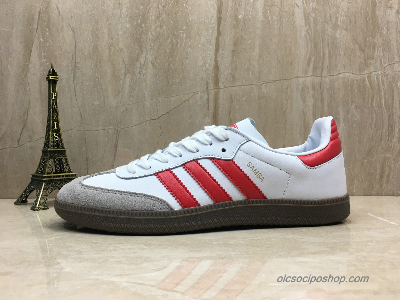 Adidas Samba OG Fehér/Piros/Szürke Cipők (B44628)