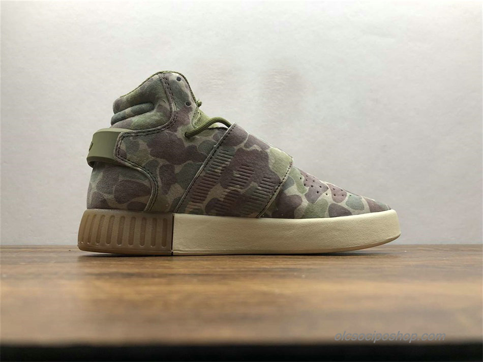 Adidas Tubular Invader Strap Zöld Álcázás Cipők (B88393)