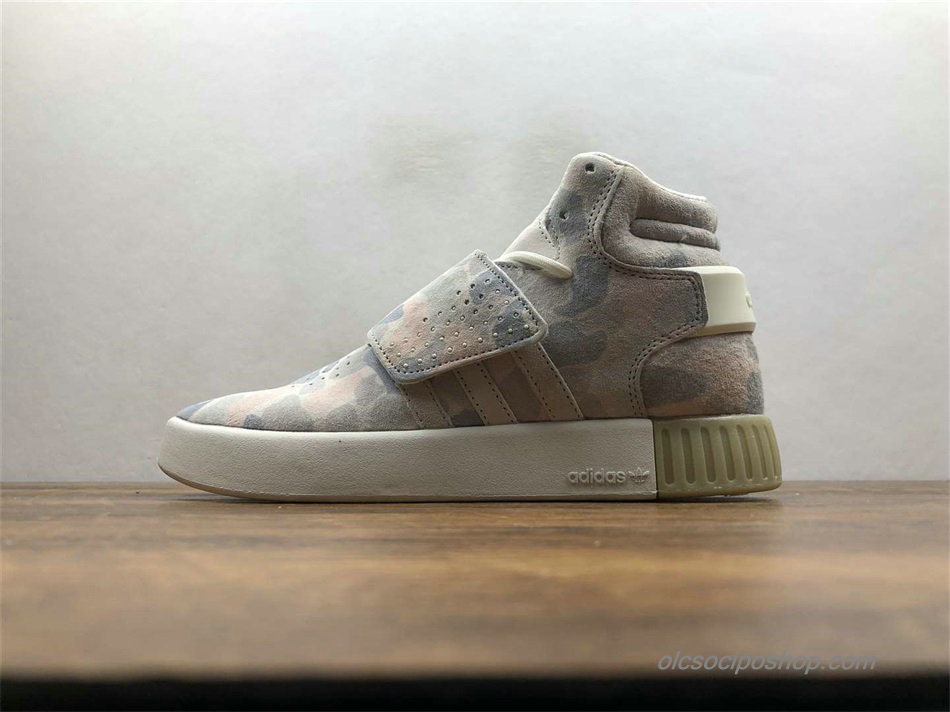 Adidas Tubular Invader Strap Szürke Álcázás Cipők (B88394)