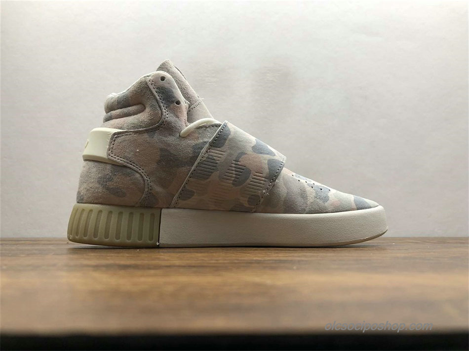 Adidas Tubular Invader Strap Szürke Álcázás Cipők (B88394)