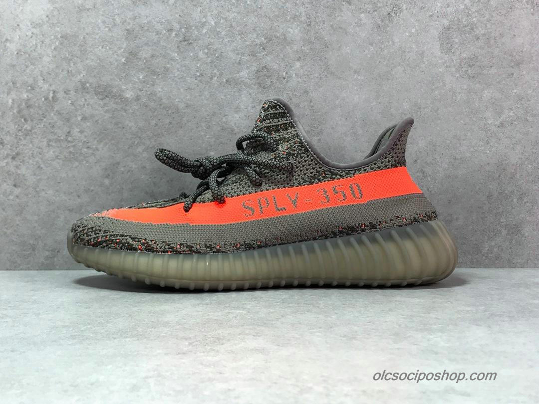 Adidas Yeezy 350 V2 Boost Sötétszürke/Narancs Cipők (BB1826)