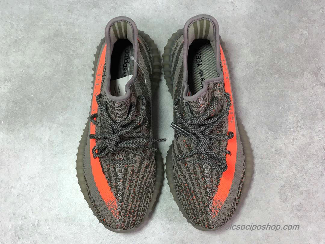 Adidas Yeezy 350 V2 Boost Sötétszürke/Narancs Cipők (BB1826)