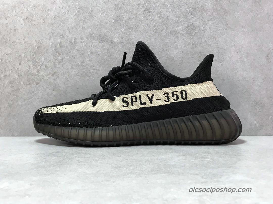 Adidas Yeezy 350 V2 Boost Fekete/Fehér Cipők (BY1604)