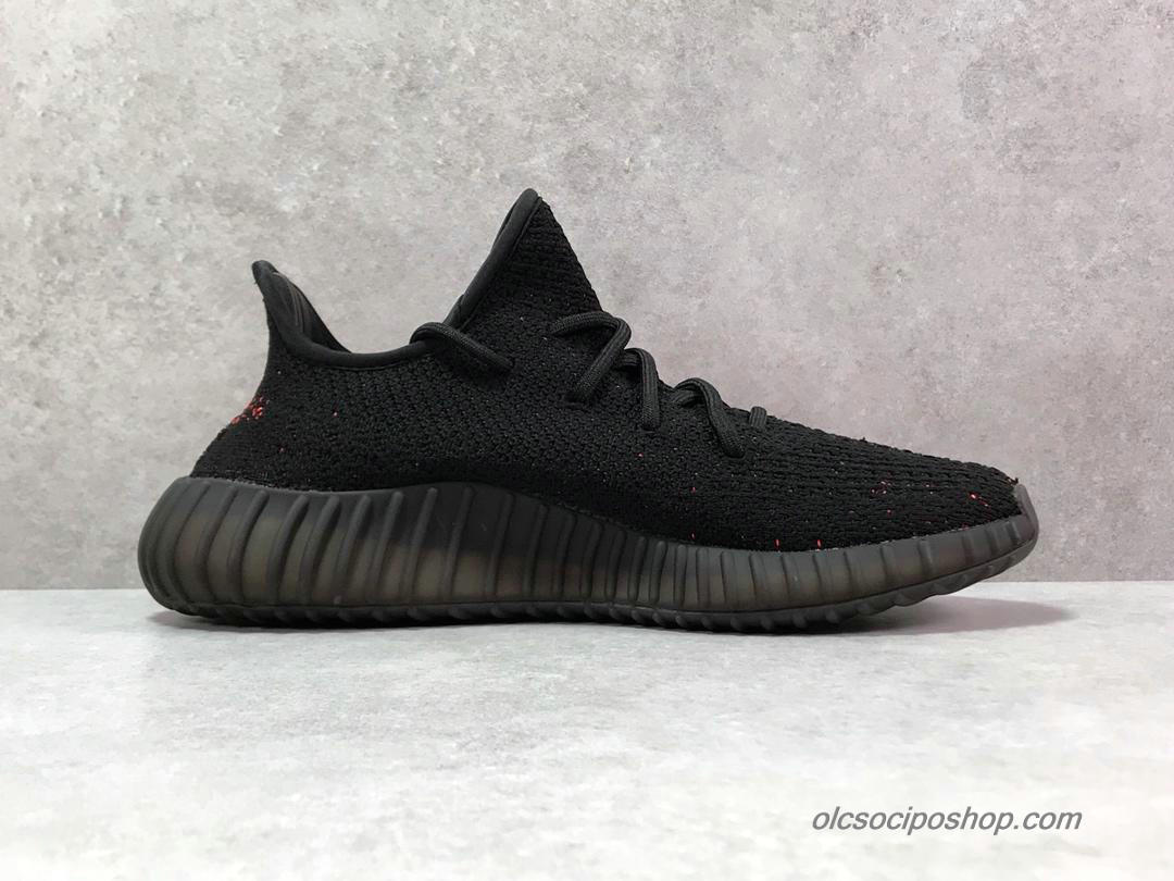 Adidas Yeezy 350 V2 Boost Fekete/Piros Cipők (BY9612)