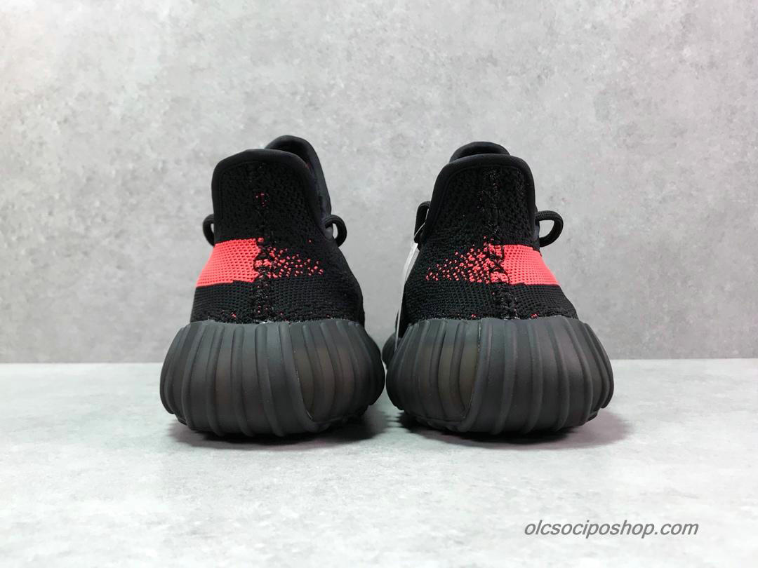 Adidas Yeezy 350 V2 Boost Fekete/Piros Cipők (BY9612)