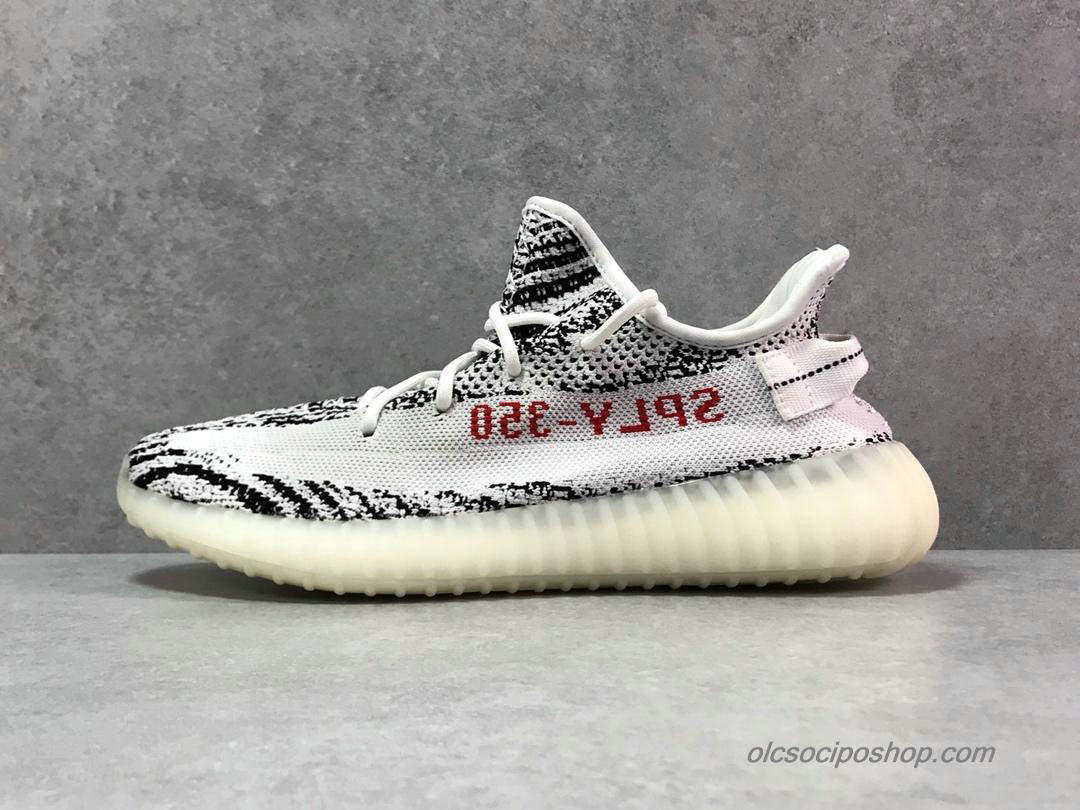 Adidas Yeezy 350 V2 Boost Fekete/Fehér Cipők (BY9654)