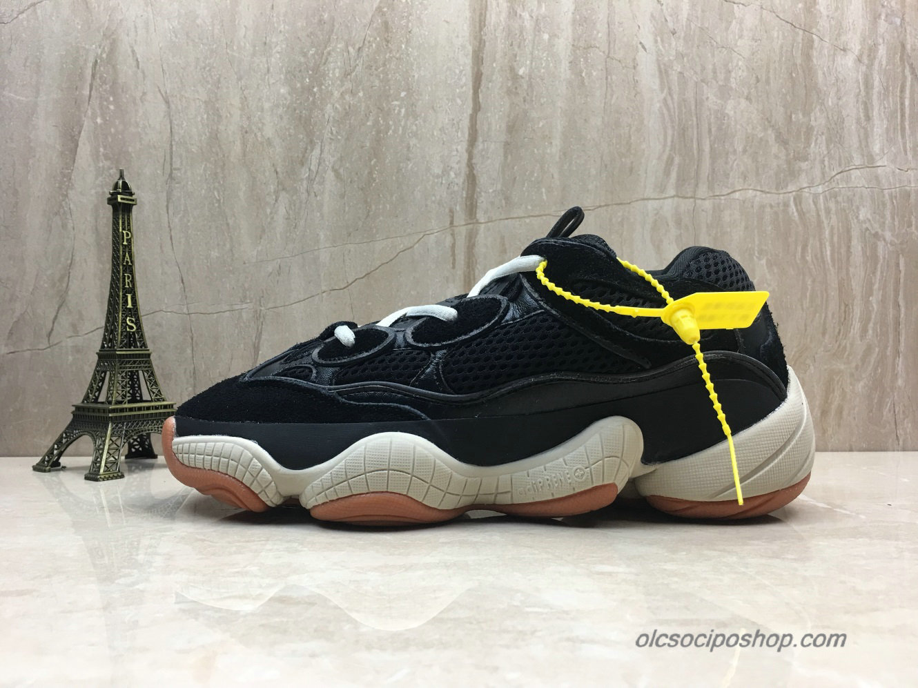 Adidas Yeezy Desert Rat 500 Blush Fekete/Piszkosfehér Cipők (F36680)