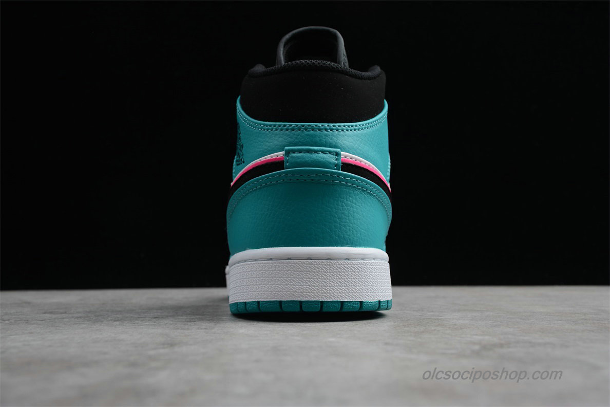 Air Jordan 1 Retro MID AJ1 Kék/Fehér/Fekete/Rózsaszín Cipők (852542-306)