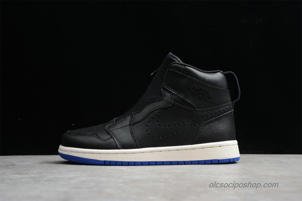 Air Jordan 1 High ZIP AJ1 Fekete/Fehér Cipők (AR4833-001)