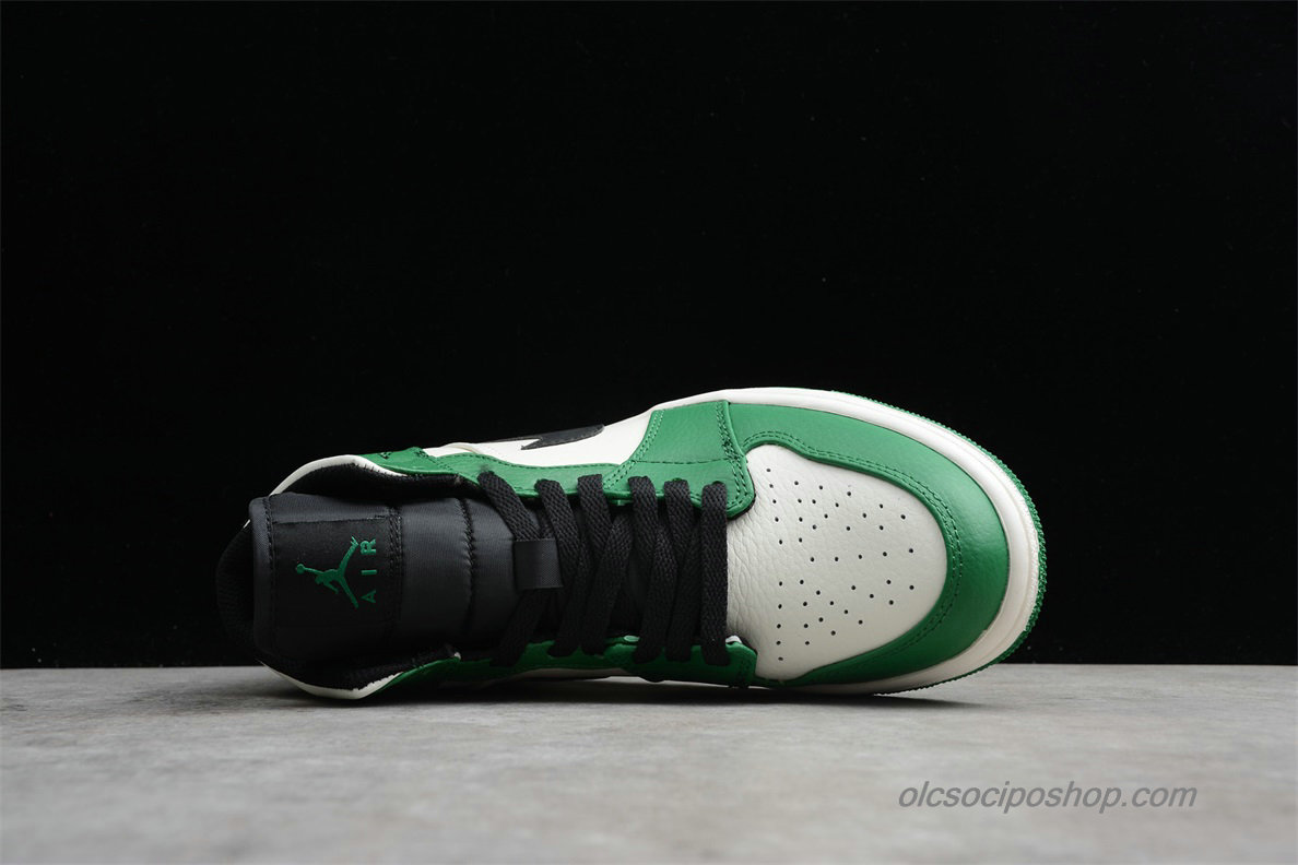 Air Jordan 1 MID SE AJ1 Zöld/Fehér/Fekete Cipők (852542-301)