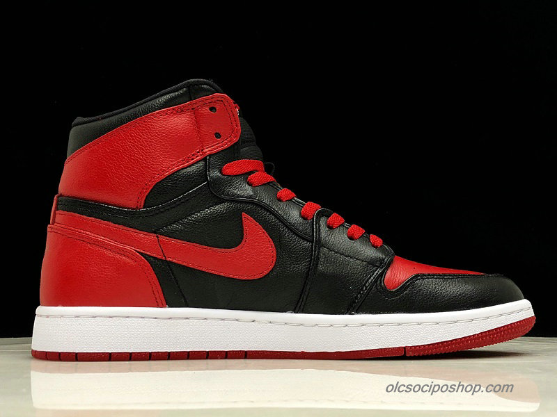 Férfi Air Jordan 1 Retro High Ban AJ1 Fekete/Piros/Fehér Cipők (432001-001)