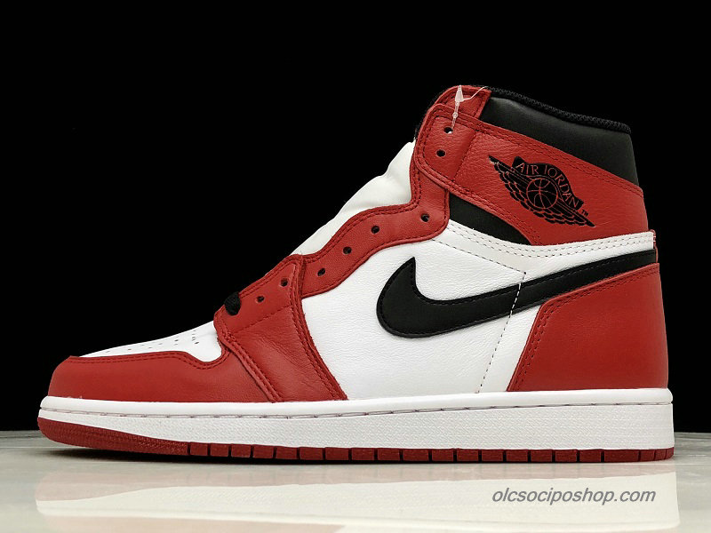 Férfi Air Jordan 1 Retro High OG Chicago AJ1 Piros/Fehér/Fekete Cipők (555088-101)