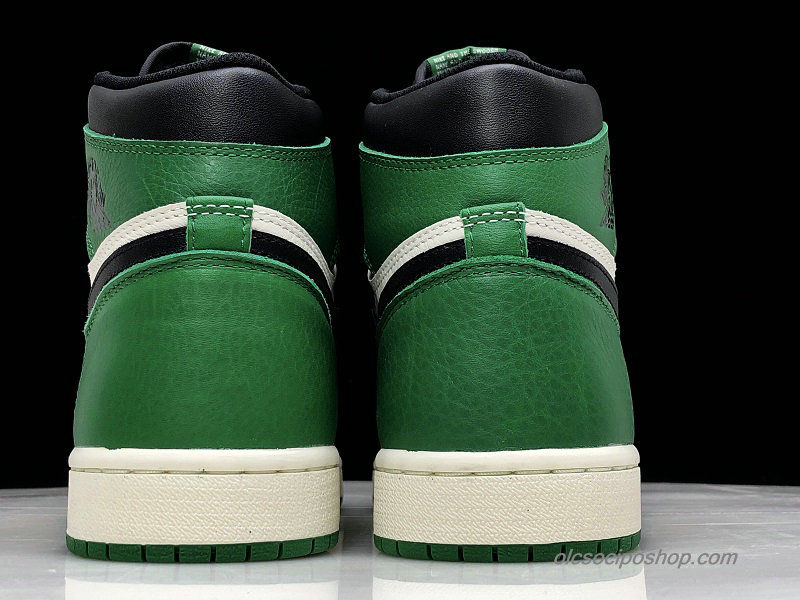 Férfi Air Jordan 1 Retro High OG AJ1 Zöld/Fekete/Fehér Cipők (555088-302)