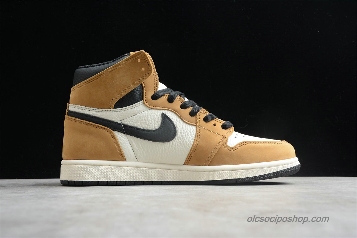 Air Jordan 1 Retro High OG AJ1 Barna/Fehér/Fekete Cipők (555088-700)