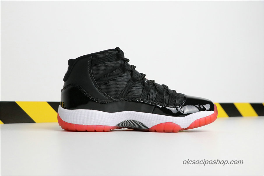 Női Air Jordan 11 Retro Bred AJ11 Fekete/Piros/Fehér Cipők (378037-010)