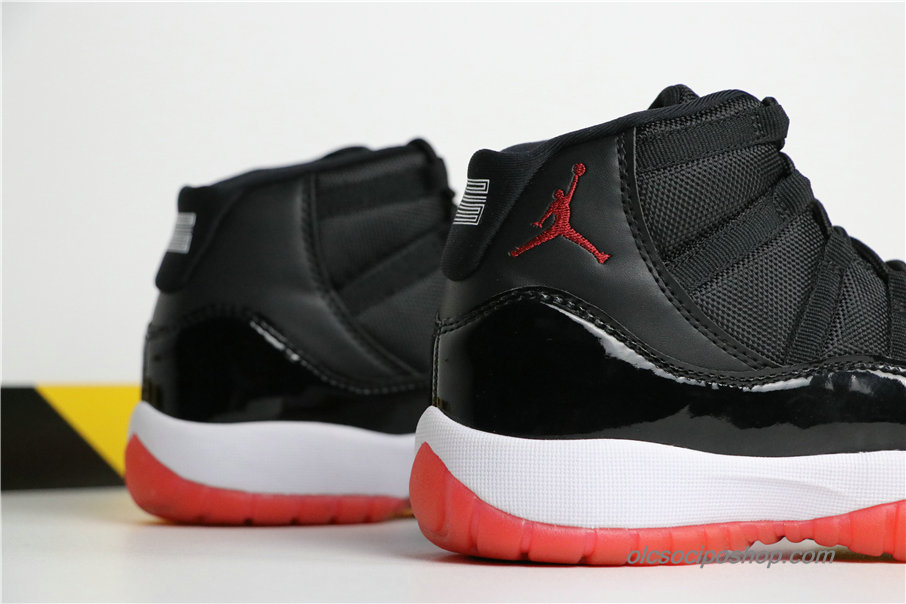 Női Air Jordan 11 Retro Bred AJ11 Fekete/Piros/Fehér Cipők (378037-010)